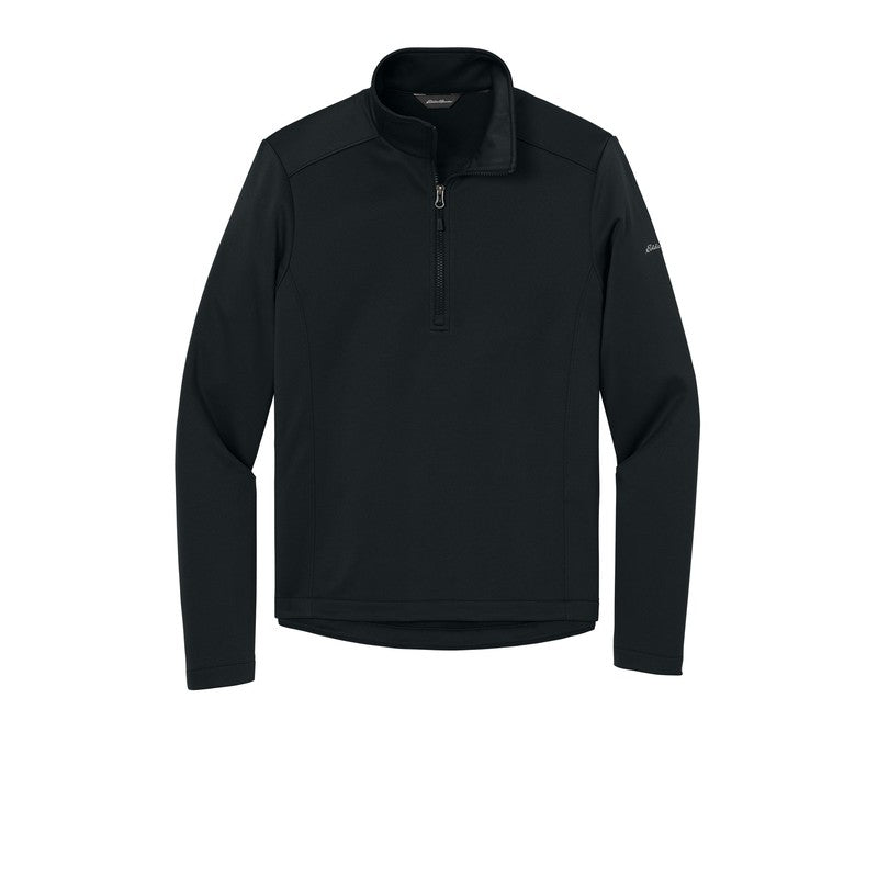 T4G Eddie Bauer® Smooth Mid Layer Fleece 1/2-Zipe - BLACK