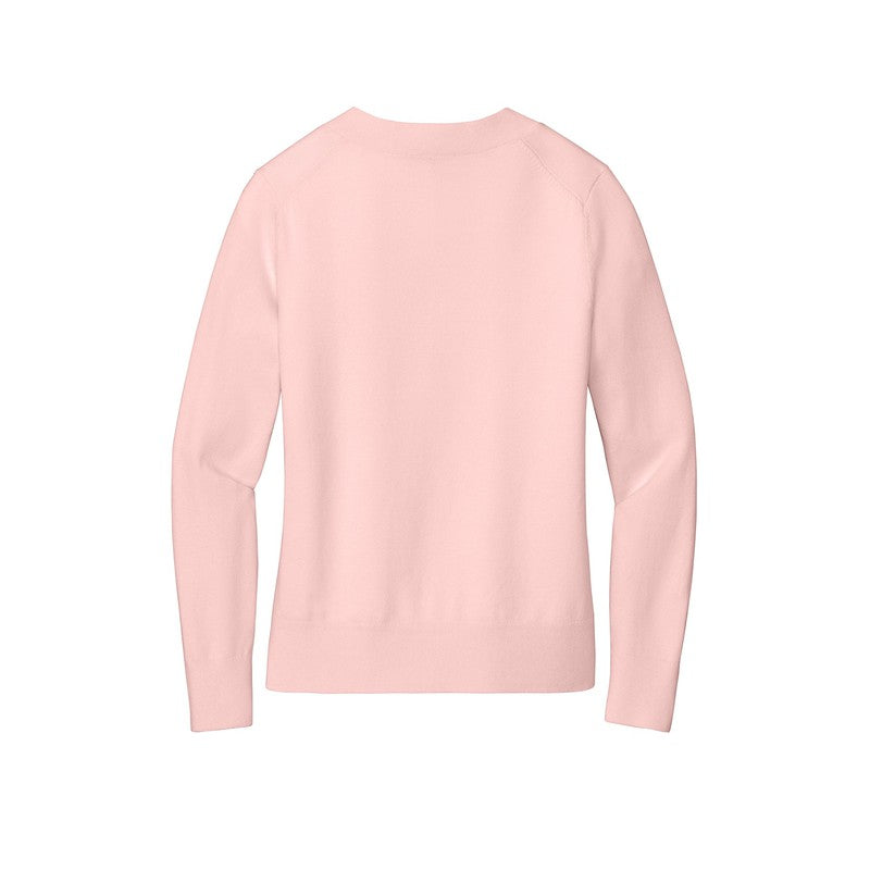 NEW SEI Brooks Brothers® Women’s Cotton Stretch V-Neck Sweater - Pearl Pink