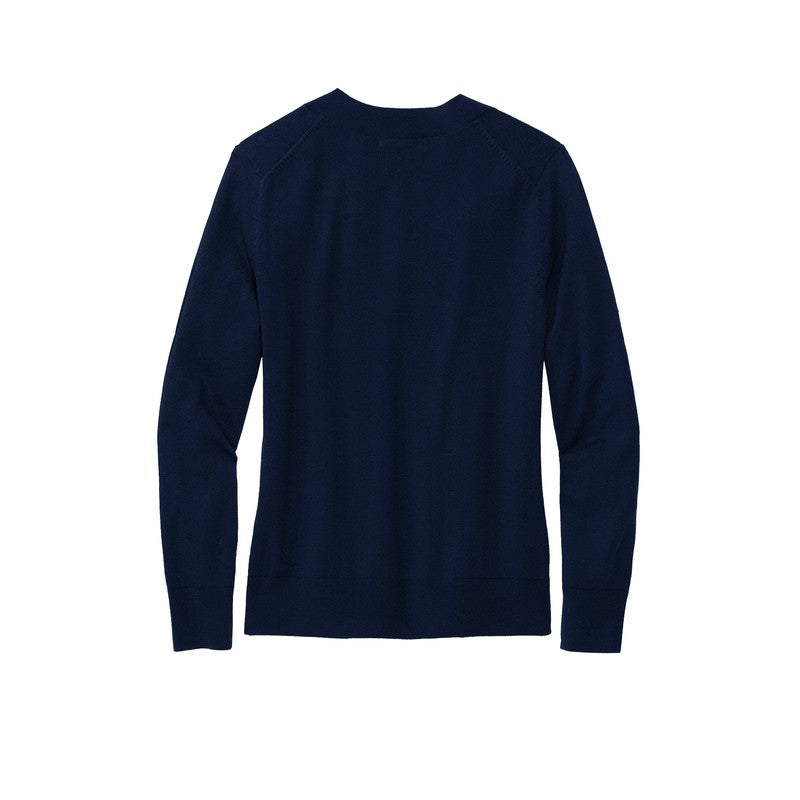 NEW SEI Brooks Brothers® Women’s Cotton Stretch V-Neck Sweater - Navy Blazer