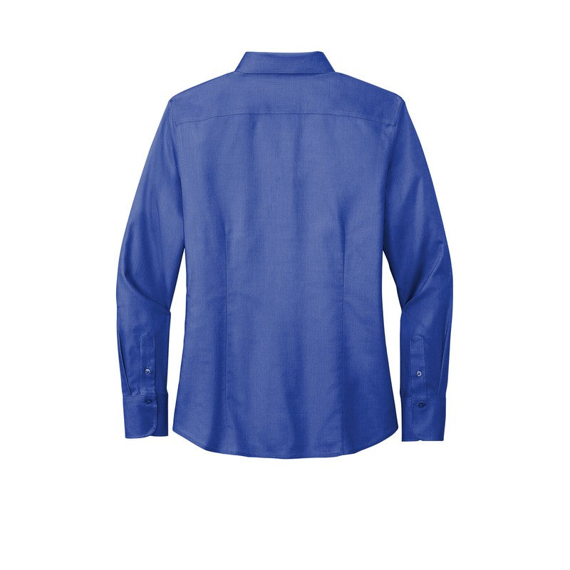 NEW SEI Brooks Brothers® Women’s Wrinkle-Free Stretch Nailhead Shirt - Cobalt Blue