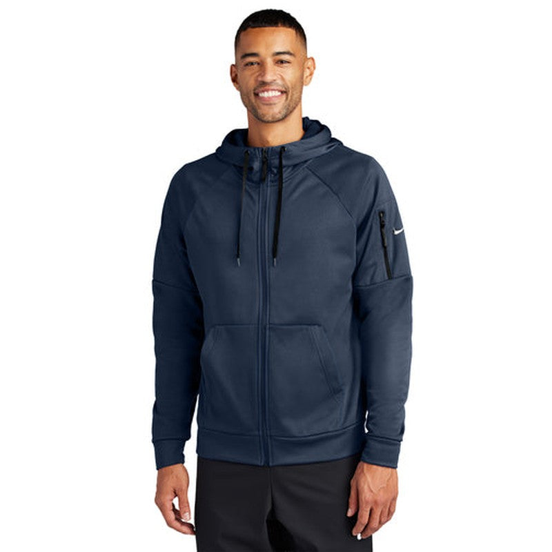 NEW - Nike Therma-FIT Pocket Full-Zip Fleece Hoodie - Navy