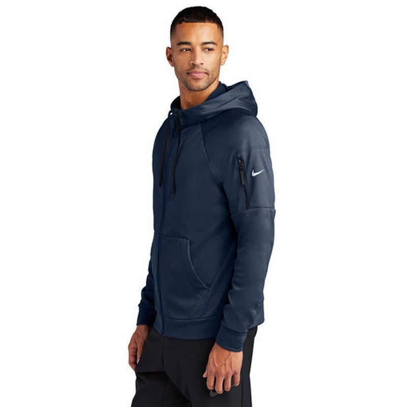 NEW - Nike Therma-FIT Pocket Full-Zip Fleece Hoodie - Navy