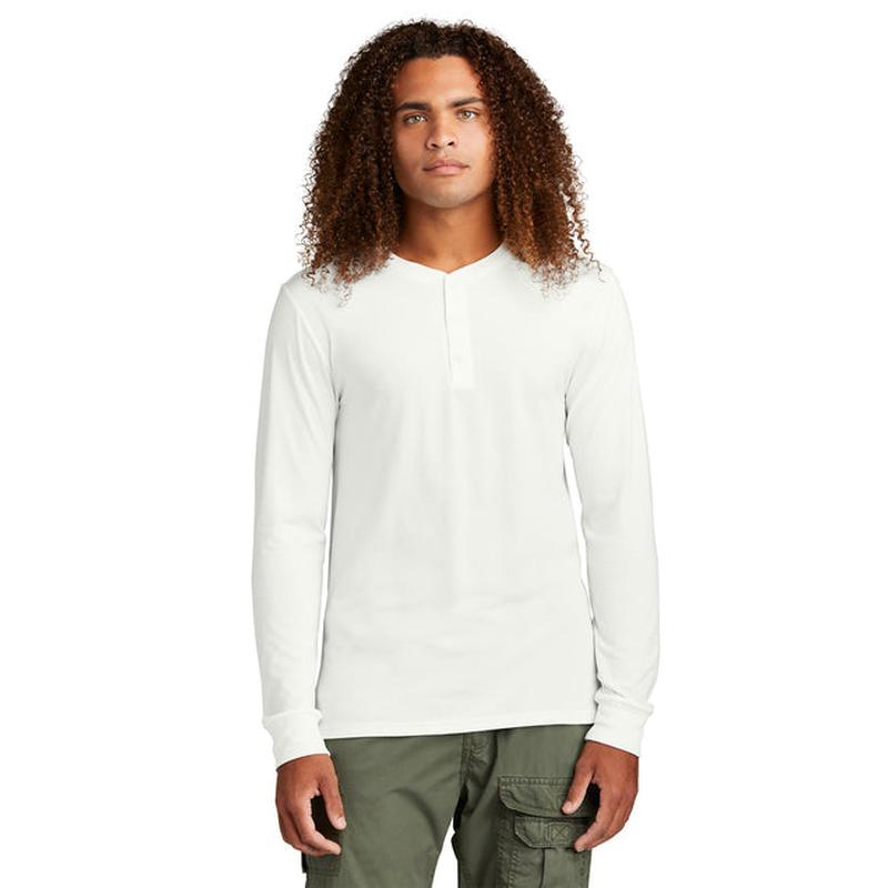 SEI TEAM BRIAN District® Perfect Tri® Long Sleeve Henley - Natural