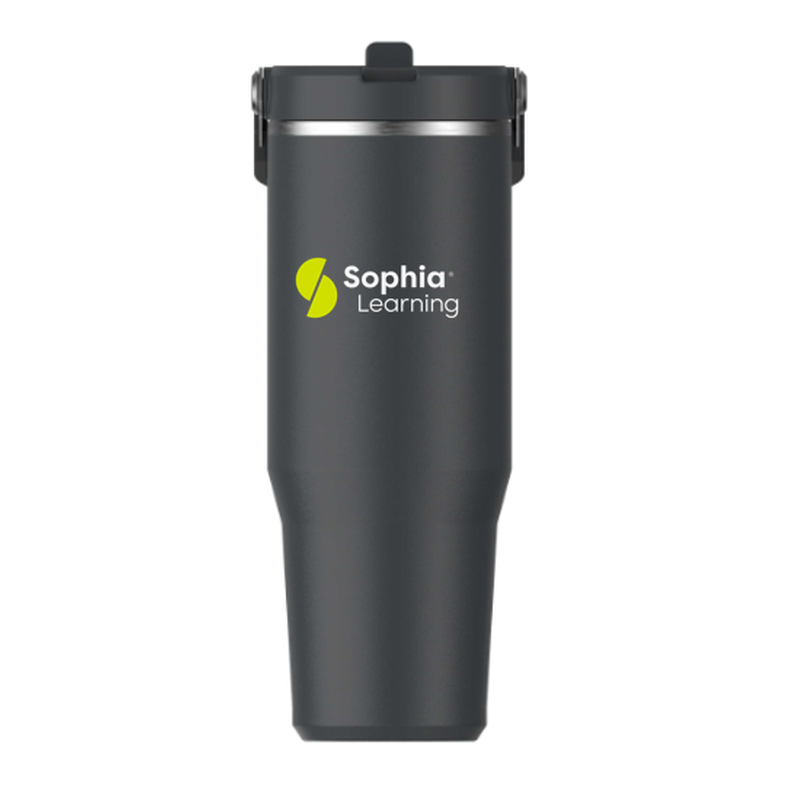 SOPHIA Stanley IceFlow™ 2.0 Flip Straw Tumbler 30 oz - BLACK
