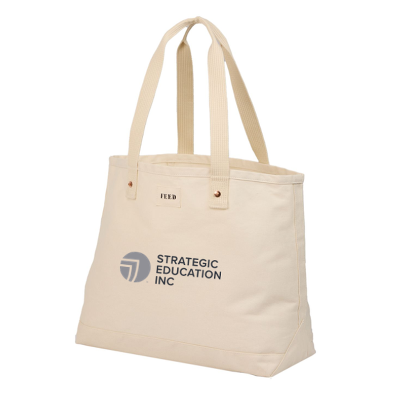 SEI FEED Organic Cotton Weekend Tote - NATURAL