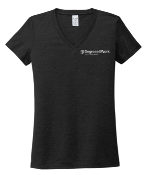 T4G Allmade® Women’s Tri-Blend V-Neck Tee - Space Black