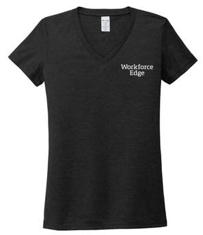 T4G Allmade® Women’s Tri-Blend V-Neck Tee - Space Black