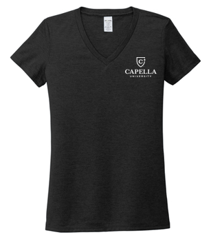 T4G Allmade® Women’s Tri-Blend V-Neck Tee - Space Black