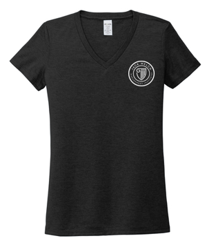 T4G Allmade® Women’s Tri-Blend V-Neck Tee - Space Black