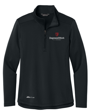 T4G Eddie Bauer® Women’s Smooth Mid Layer Fleece 1/2-Zip - BLACK