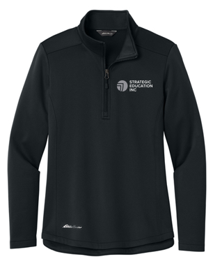 T4G Eddie Bauer® Women’s Smooth Mid Layer Fleece 1/2-Zip - BLACK