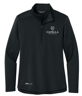 T4G Eddie Bauer® Women’s Smooth Mid Layer Fleece 1/2-Zip - BLACK