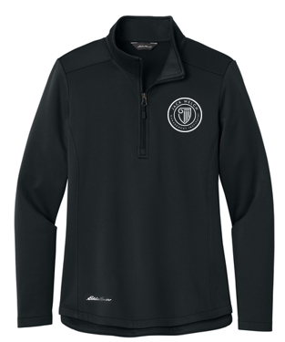 T4G Eddie Bauer® Women’s Smooth Mid Layer Fleece 1/2-Zip - BLACK
