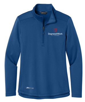 T4G Eddie Bauer® Women’s Smooth Mid Layer Fleece 1/2-Zip - Cobalt Blue