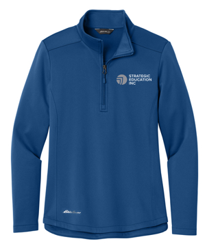 T4G Eddie Bauer® Women’s Smooth Mid Layer Fleece 1/2-Zip - Cobalt Blue