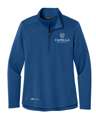 T4G Eddie Bauer® Women’s Smooth Mid Layer Fleece 1/2-Zip - Cobalt Blue