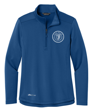 T4G Eddie Bauer® Women’s Smooth Mid Layer Fleece 1/2-Zip - Cobalt Blue