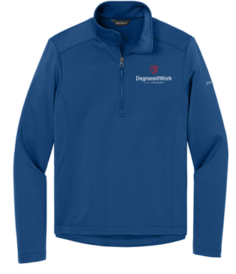 T4G Eddie Bauer® Smooth Mid Layer Fleece 1/2-Zipe - Cobalt Blue