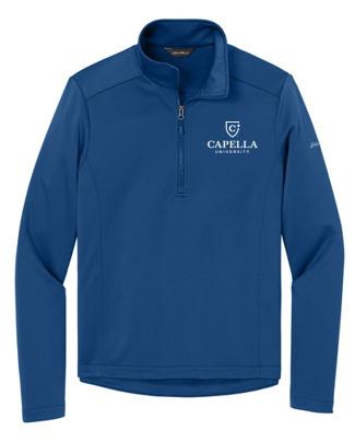 T4G Eddie Bauer® Smooth Mid Layer Fleece 1/2-Zipe - Cobalt Blue