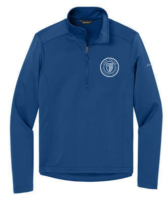 T4G Eddie Bauer® Smooth Mid Layer Fleece 1/2-Zipe - Cobalt Blue