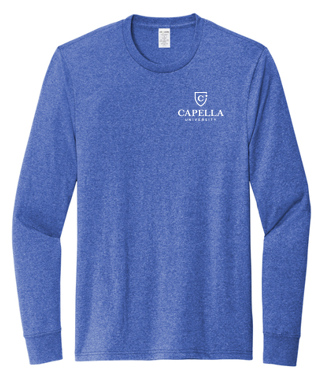 T4G Allmade® Unisex Long Sleeve Recycled Blend Tee - Reused Royal Heather