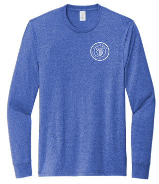 T4G Allmade® Unisex Long Sleeve Recycled Blend Tee - Reused Royal Heather