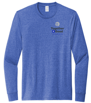 T4G Allmade® Unisex Long Sleeve Recycled Blend Tee - Reused Royal Heather
