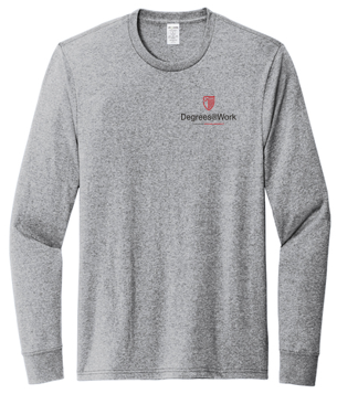 T4G Allmade® Unisex Long Sleeve Recycled Blend Tee - Remade Grey Heather