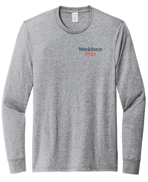 T4G Allmade® Unisex Long Sleeve Recycled Blend Tee - Remade Grey Heather