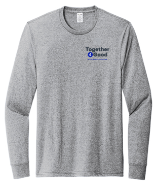 T4G Allmade® Unisex Long Sleeve Recycled Blend Tee - Remade Grey Heather
