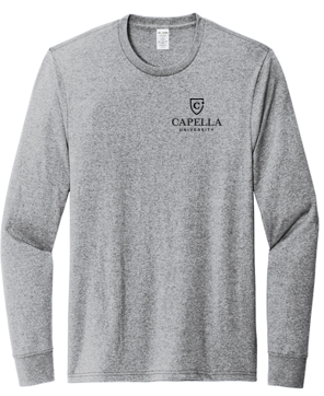 T4G Allmade® Unisex Long Sleeve Recycled Blend Tee - Remade Grey Heather