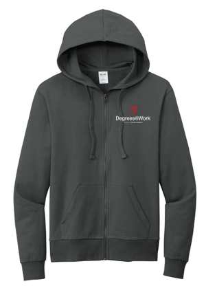 T4G Allmade® Unisex Organic French Terry Full-Zip Hoodie - Terrain Grey