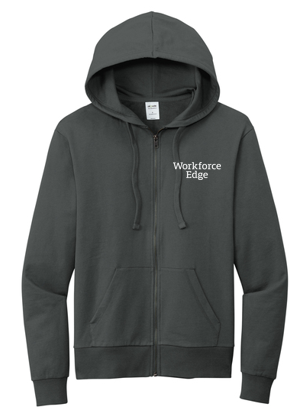 T4G Allmade® Unisex Organic French Terry Full-Zip Hoodie - Terrain Grey