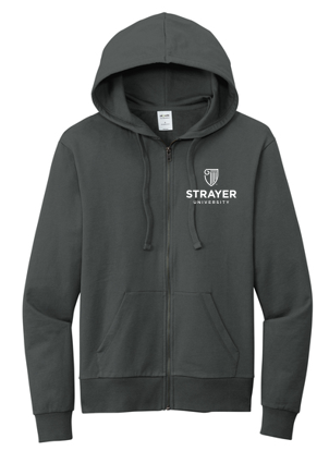 T4G Allmade® Unisex Organic French Terry Full-Zip Hoodie - Terrain Grey