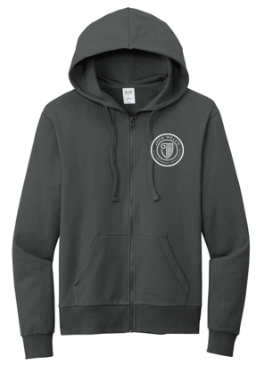 T4G Allmade® Unisex Organic French Terry Full-Zip Hoodie - Terrain Grey