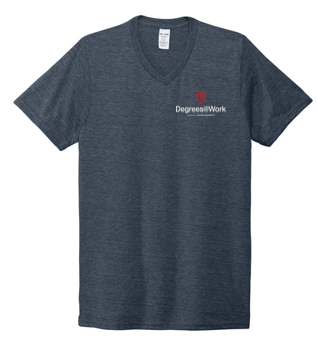 T4G Allmade® Unisex Tri-Blend V-Neck Tee - Rebel Blue