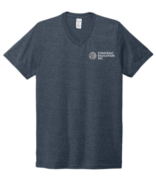 T4G Allmade® Unisex Tri-Blend V-Neck Tee - Rebel Blue