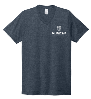 T4G Allmade® Unisex Tri-Blend V-Neck Tee - Rebel Blue