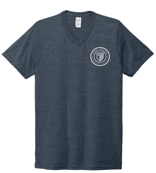 T4G Allmade® Unisex Tri-Blend V-Neck Tee - Rebel Blue
