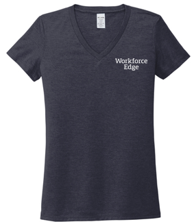 T4G Allmade® Women’s Tri-Blend V-Neck Tee - Rebel Blue