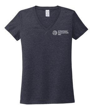 T4G Allmade® Women’s Tri-Blend V-Neck Tee - Rebel Blue