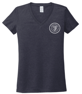 T4G Allmade® Women’s Tri-Blend V-Neck Tee - Rebel Blue