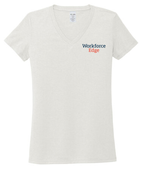 T4G Allmade® Women’s Tri-Blend V-Neck Tee - Fairly White