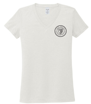 T4G Allmade® Women’s Tri-Blend V-Neck Tee - Fairly White