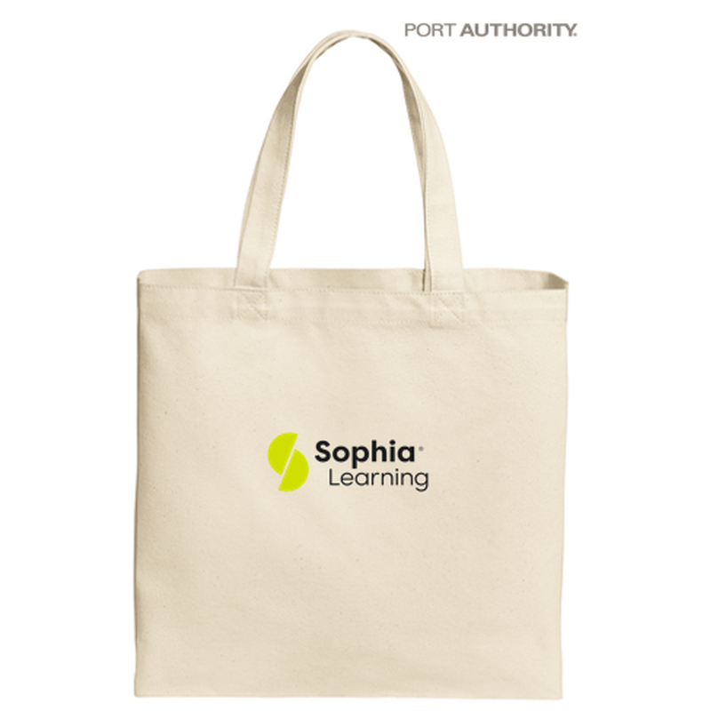 SOPHIA Cotton Canvas Tote - NATURAL