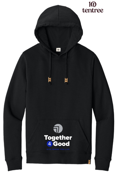 T4G tentree® Space Dye Fleece Classic Hoodie - Meteorite Black