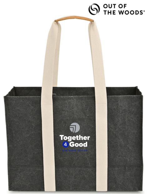 T4G Out of The Woods® Large Boxy Tote - EBONY