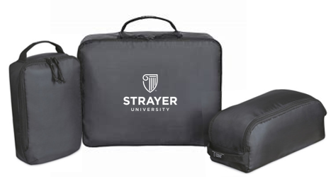 T4G Renew rPET 3 Piece Packing Cube Set - BLACK