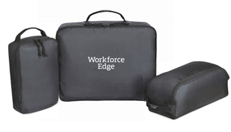 T4G Renew rPET 3 Piece Packing Cube Set - BLACK
