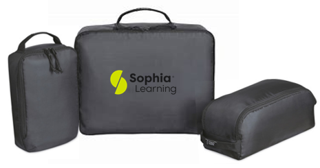 T4G Renew rPET 3 Piece Packing Cube Set - BLACK